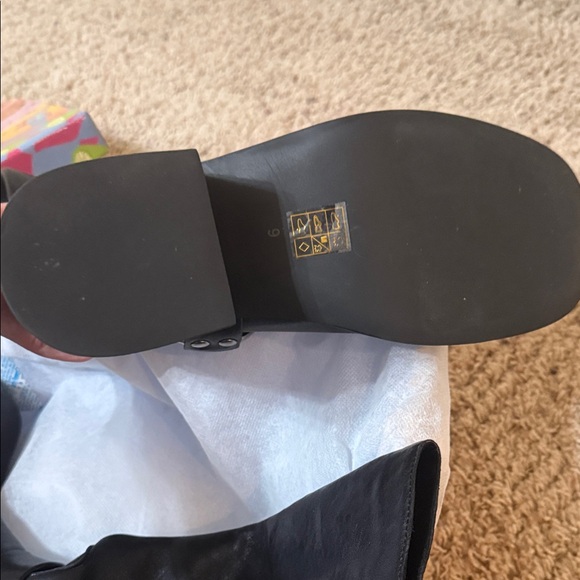 Jeffrey Campbell Dark Leather Knee-High Boots - Picture 4 of 10